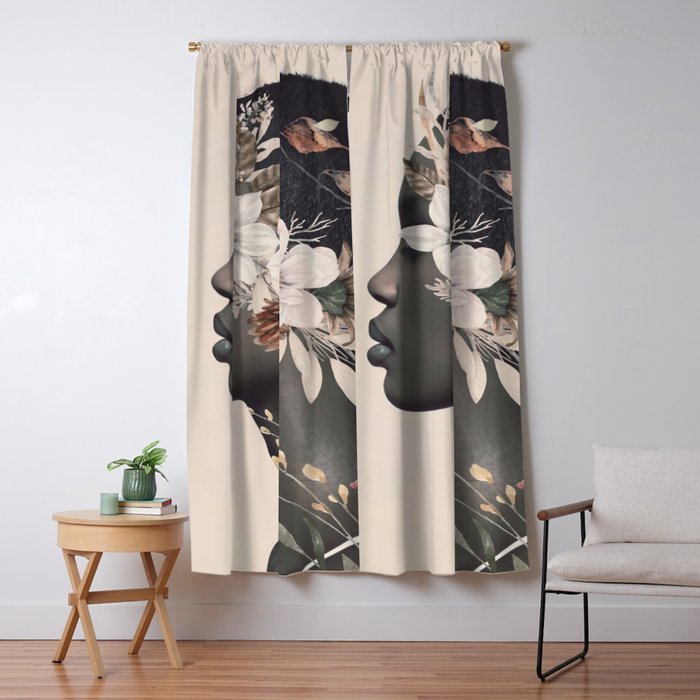 Floral Portrait 36 Window Curtain Gallery Image 5