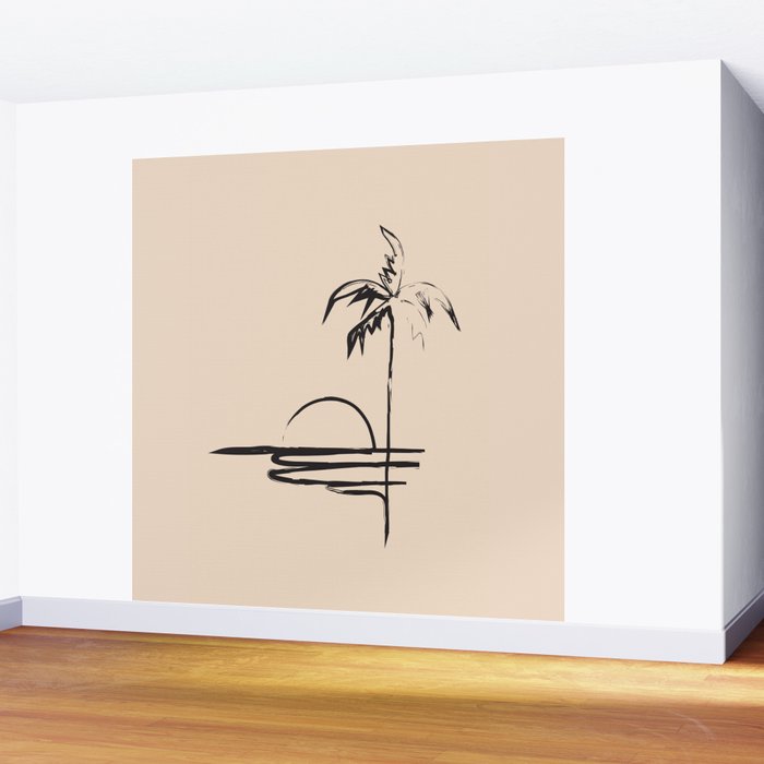 Abstract Landscape Wall Mural Gallery Image 2