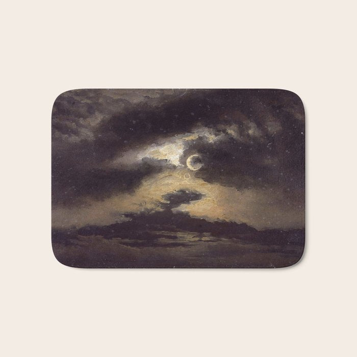 "Clouds in Moonlight" by Knud Baade, 1843 Bath Mat Gallery Image 1