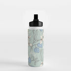 Floral elegance mint summer freshness Water Bottle Gallery Image 2