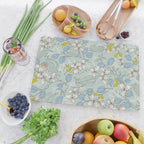 Floral elegance mint summer freshness Cutting Board Gallery Image 2