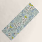 Floral elegance mint summer freshness Yoga Mat Gallery Image 1