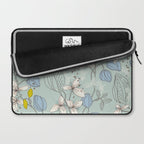 Floral elegance mint summer freshness Laptop Sleeve Gallery Image 2