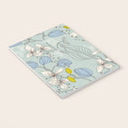 Floral elegance mint summer freshness Notebook Gallery Image 3