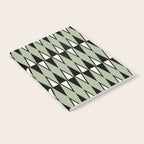 Mid Century Modern Diamond Pattern Sage Green 234 Notebook Gallery Image 2