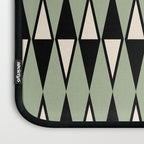 Mid Century Modern Diamond Pattern Sage Green 234 Laptop Sleeve Gallery Image 3