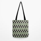 Mid Century Modern Diamond Pattern Sage Green 234 Tote Bag Gallery Image 2