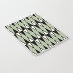 Mid Century Modern Diamond Pattern Sage Green 234 Notebook Gallery Image 3