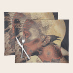 PORTRAIT (Woman and bird) Placemat Gallery Image 1
