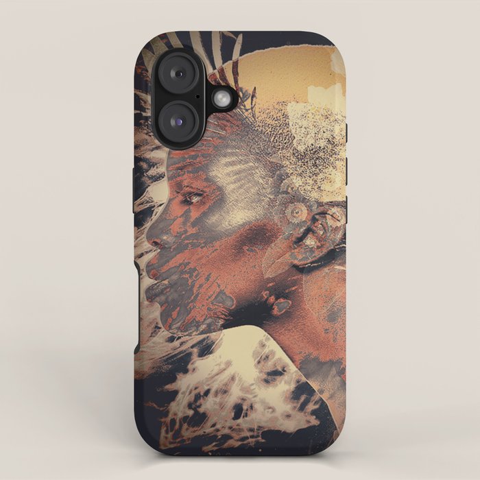 PORTRAIT (Woman and bird) iPhone Case Gallery Image 1