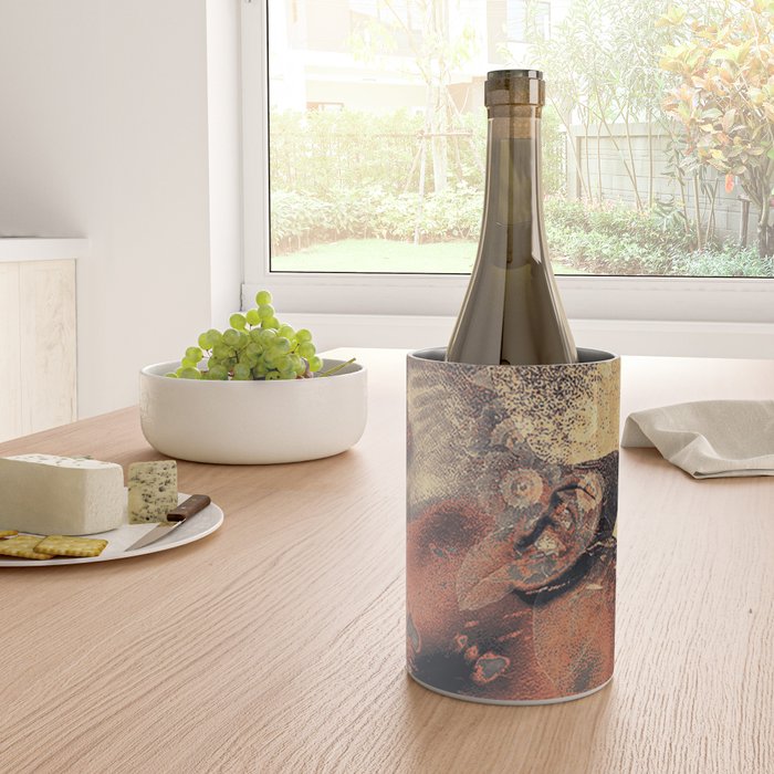 PORTRAIT (Woman and bird) Wine Chiller Gallery Image 4