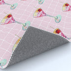Pink Aesthetic Martini Glass with Cherry Rug Gallery Image 4