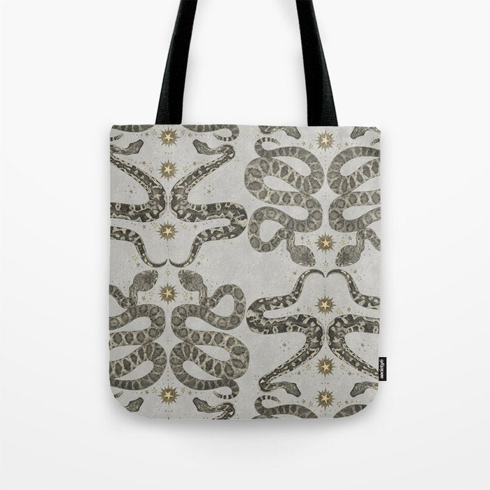 celestial snakes silver Tote Bag Gallery Image 1