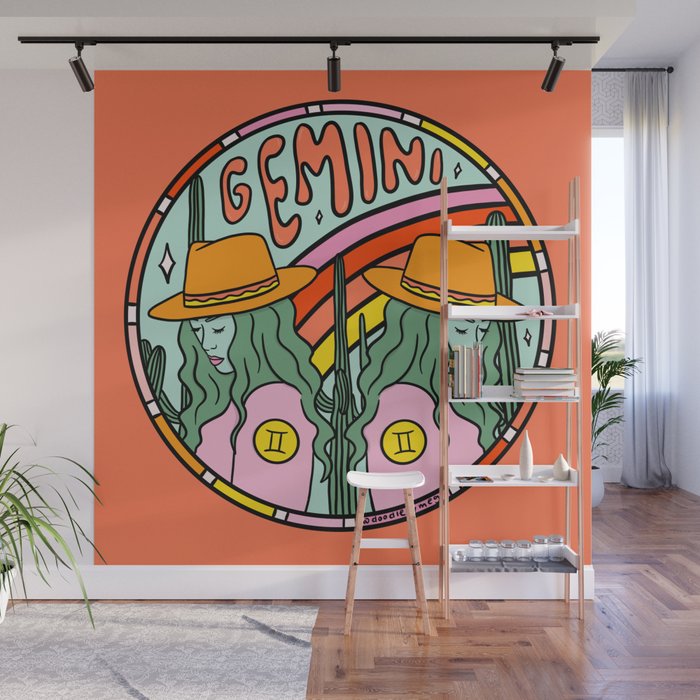 Gemini Cowgirl Wall Mural Gallery Image 1