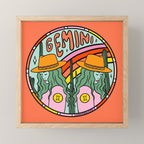 Gemini Cowgirl Mini Art Print Gallery Image 1