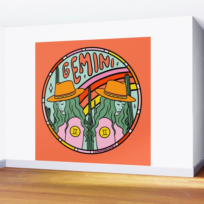 Gemini Cowgirl Wall Mural Gallery Image 2