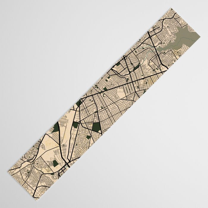 Guadalajara City Map of Jalisco, Mexico - Vintage Table Runner Gallery Image 3