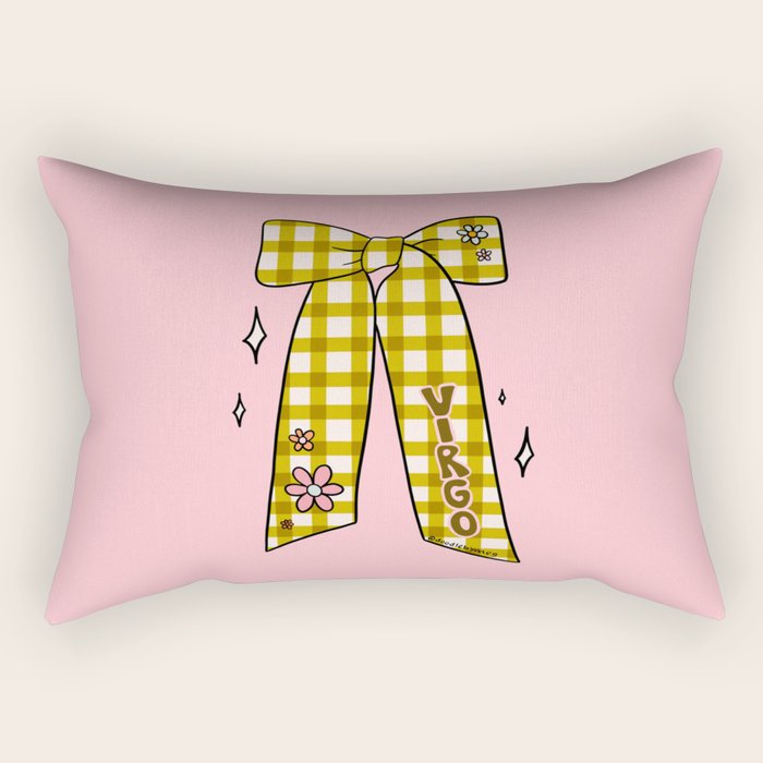 Virgo Bow Rectangular Pillow Gallery Image 2