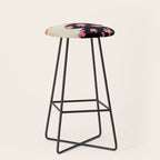 Black floral Vase Stool Gallery Image 1