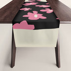 Black floral Vase Table Runner Gallery Image 1