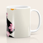 Black floral Vase Coffee Mug Gallery Image 1