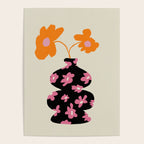 Black floral Vase Poster Gallery Image 4