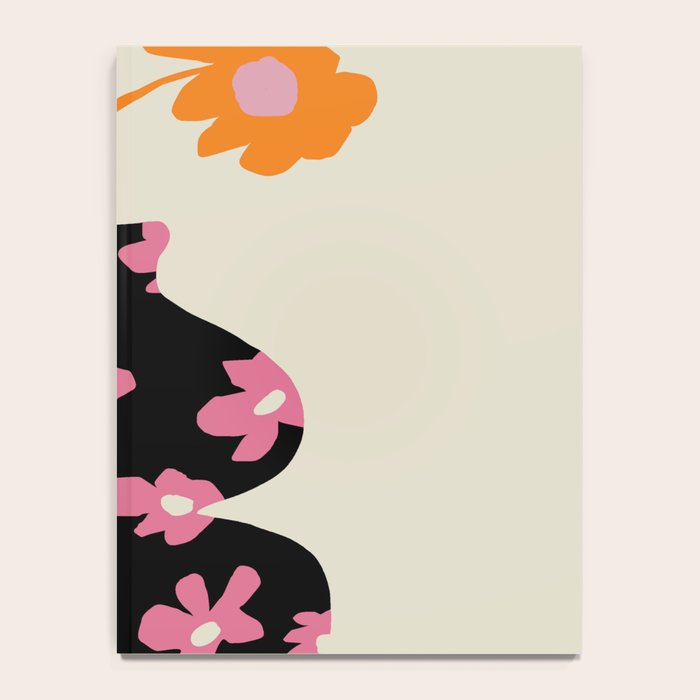 Black floral Vase Notebook Gallery Image 4
