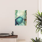 Teal Abstract Poster Gallery Image 2