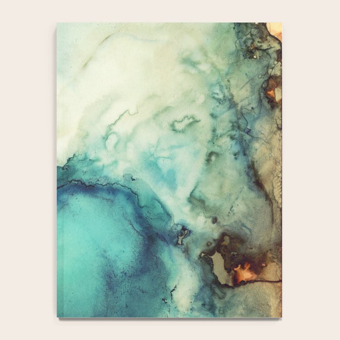 Teal Abstract Notebook Gallery Image 4