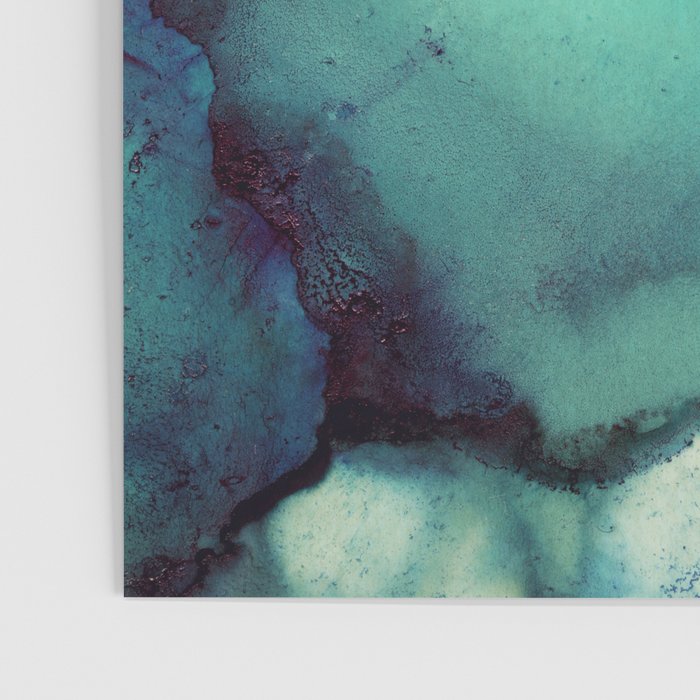 Teal Abstract Poster Gallery Image 3