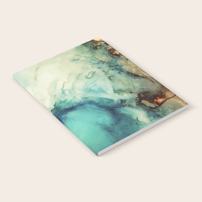 Teal Abstract Notebook Gallery Image 1