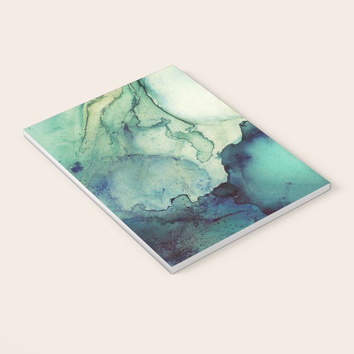 Teal Abstract Notebook Gallery Image 3