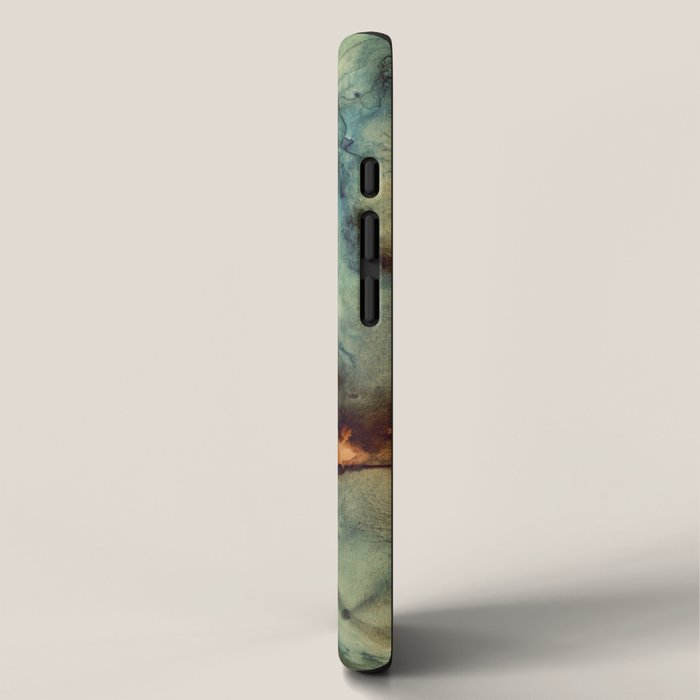 Teal Abstract iPhone Case Gallery Image 2