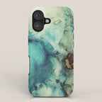 Teal Abstract iPhone Case Gallery Image 1