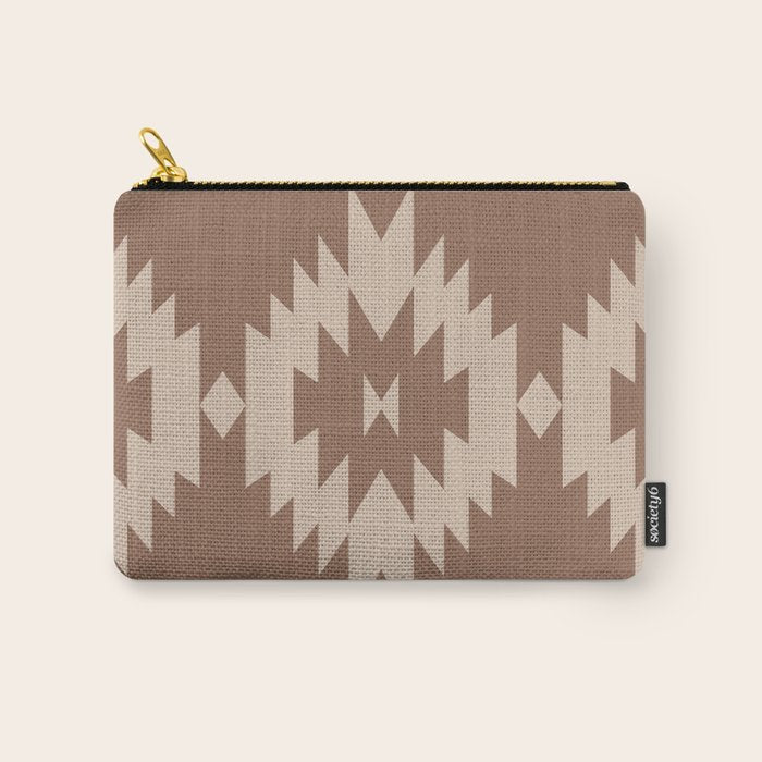 Southwestern Minimalism XXV - Coffee Creme Carry All Pouch Gallery Image 1
