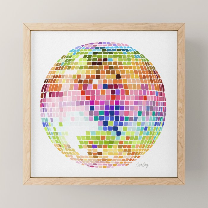 Disco Ball â Rainbow Mini Art Print Gallery Image 1