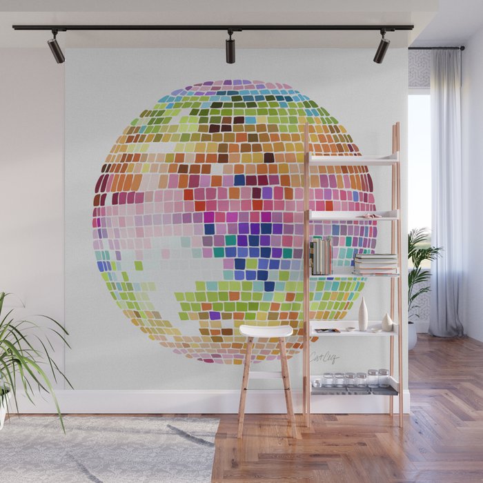 Disco Ball â Rainbow Wall Mural Gallery Image 1