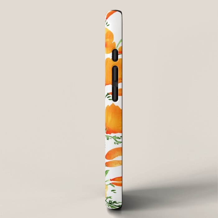 Watercolor California poppies iPhone Case Gallery Image 2