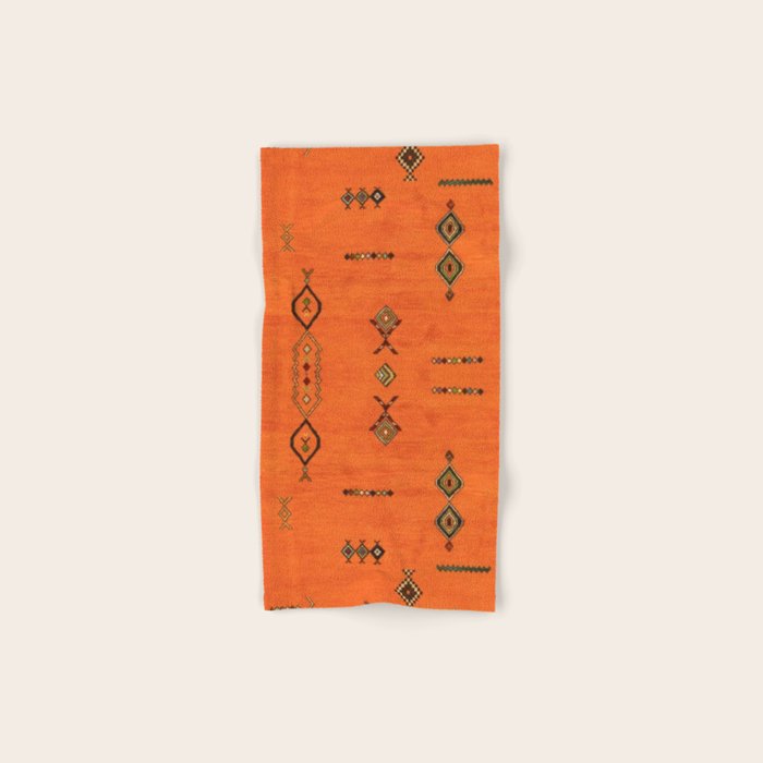 Oriental Traditional Moroccan Berber Rug Artwork Bath Towel Gallery Image 1