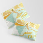 Pisces surf zodiac // retro art by surfy birdy Pillow Sham Gallery Image 3