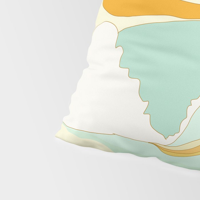 Pisces surf zodiac // retro art by surfy birdy Pillow Sham Gallery Image 4
