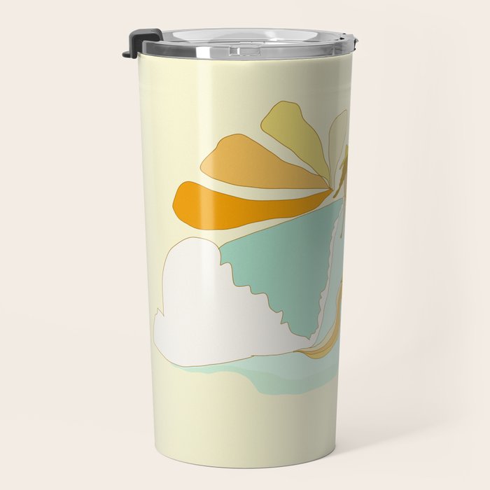 Pisces surf zodiac // retro art by surfy birdy Travel Mug Gallery Image 3