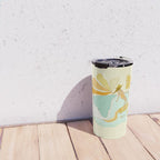 Pisces surf zodiac // retro art by surfy birdy Travel Mug Gallery Image 4