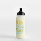 Pisces surf zodiac // retro art by surfy birdy Water Bottle Gallery Image 2