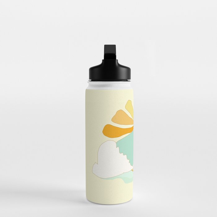 Pisces surf zodiac // retro art by surfy birdy Water Bottle Gallery Image 3