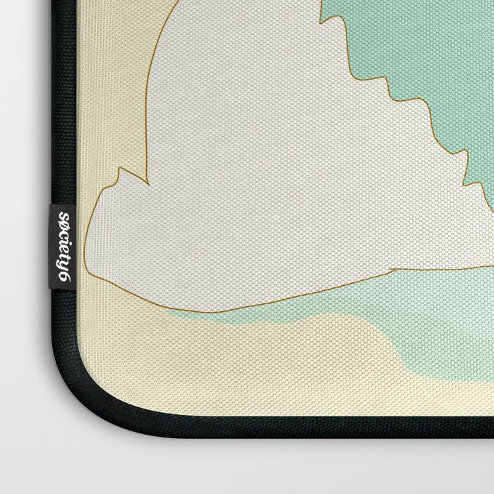 Pisces surf zodiac // retro art by surfy birdy Laptop Sleeve Gallery Image 3