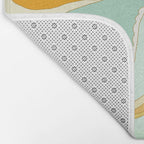 Pisces surf zodiac // retro art by surfy birdy Bath Mat Gallery Image 2