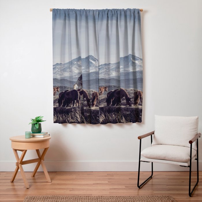 Wild Horses Window Curtain Gallery Image 3