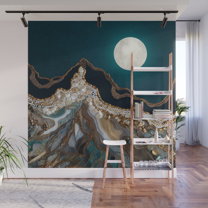 Jewel Mountain Wall Mural Gallery Image 1