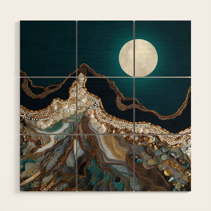 Jewel Mountain Wood Wall Art Gallery Image 1